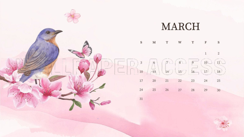March 2024 Calendar Wallpapers