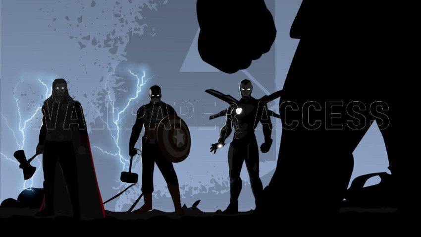 Minimalist Avengers Wallpapers