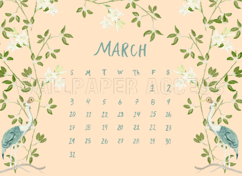 March 2024 Calendar Wallpapers 1
